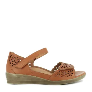 DUSTY W - TAN LEATHER Casual Flip-flops Step Free