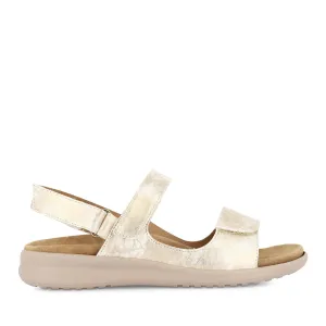 BENJI XW - SMUDGE METAL LEATHER Footwear for Vacation Easy Sandals