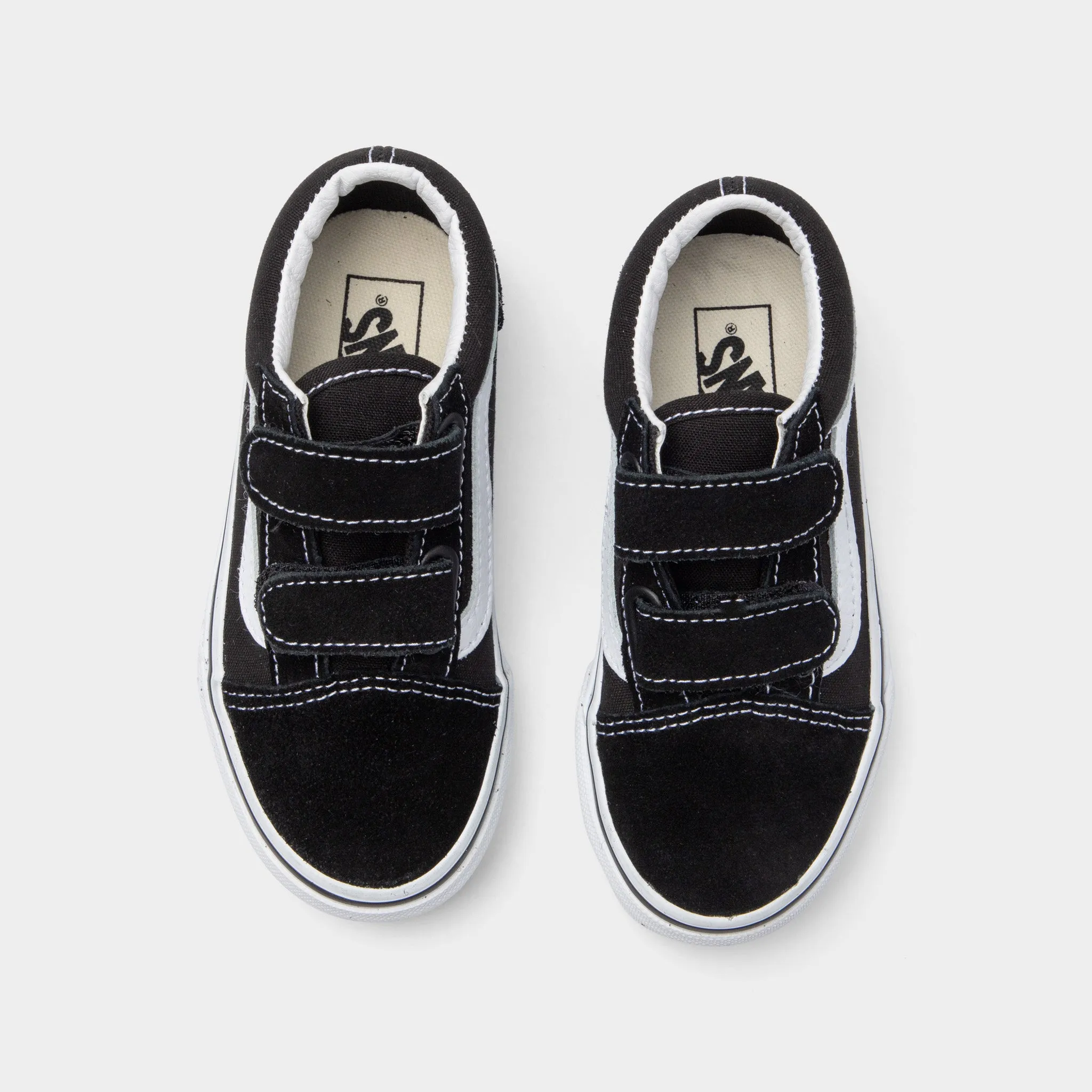 Enhanced silhouette mesh panels Vans Children's Old Skool V  / Black