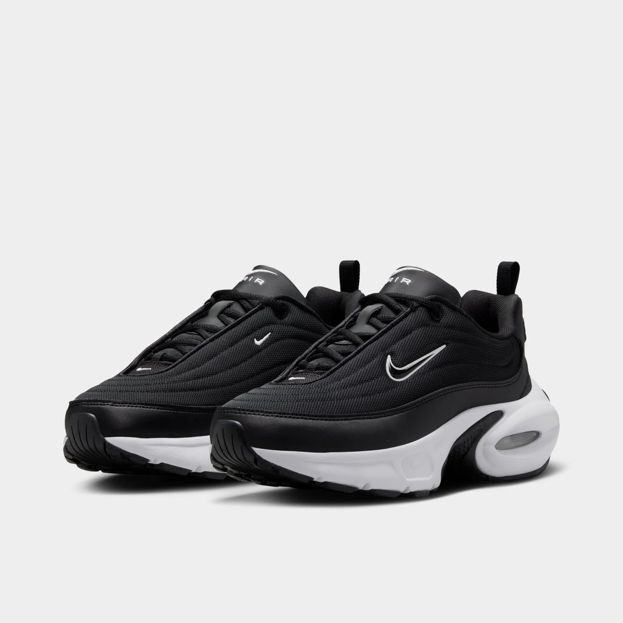 Outfit Match Lace Up Closure Systems Nike Women's Air Max Portal Black / White