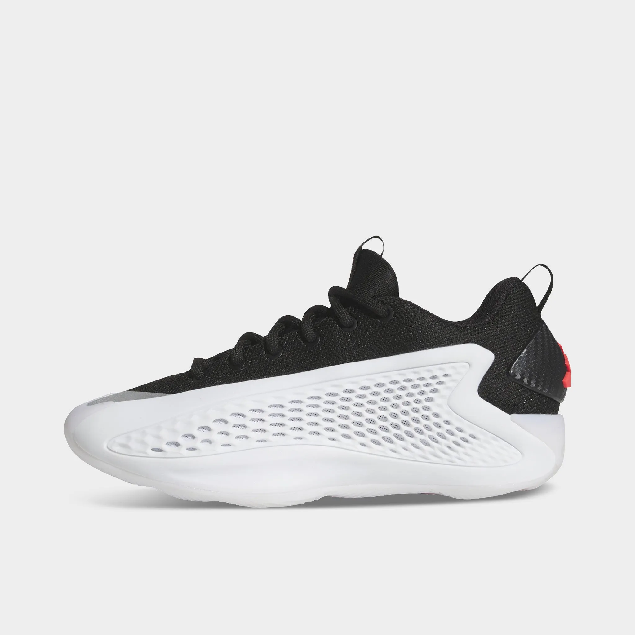 Performance Grade Sole adidas Juniors' Anthony Edwards 1 Low White / Black - Red