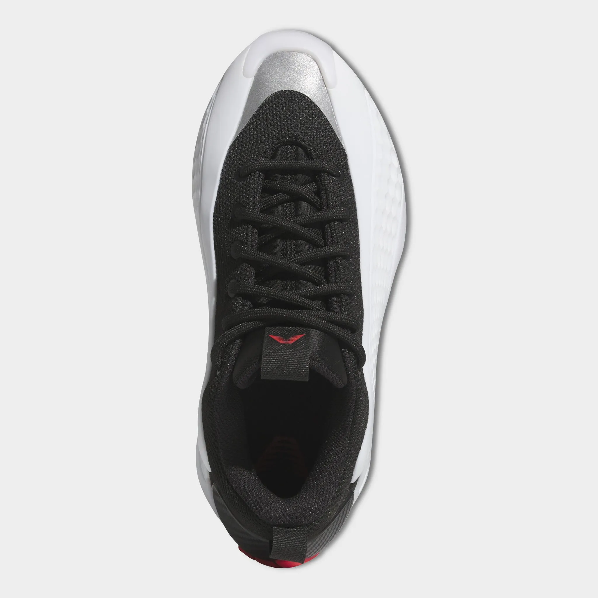 Mesh Upper adidas Juniors' Anthony Edwards 1 Low White / Black - Red