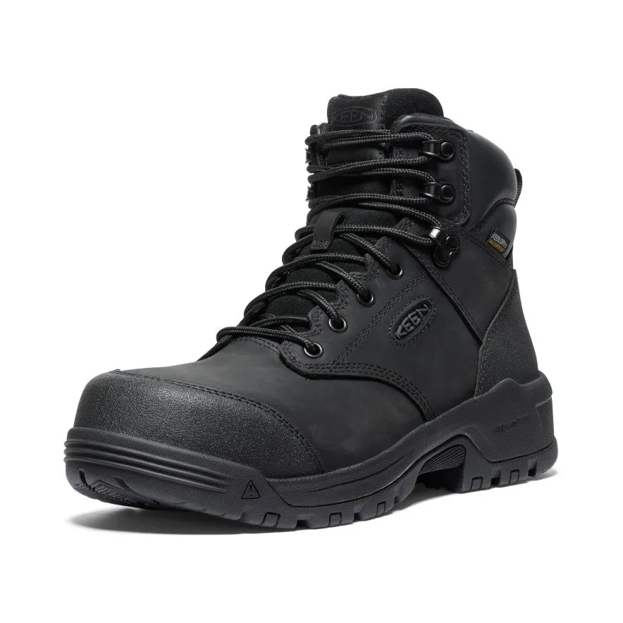 Men's Evanston 6" Waterproof Boot (Carbon Toe)  |  Black/Black Block Heel summer fashion trends