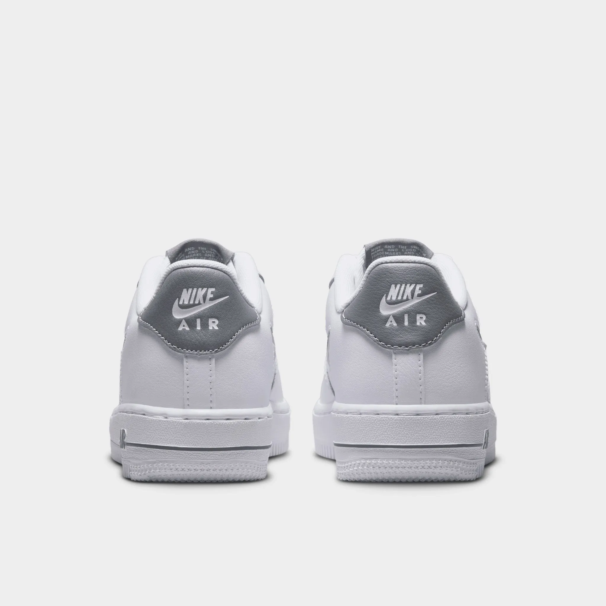 Nike Air Force 1 GS White / Smoke Grey Anti Slip Urban Court Wear