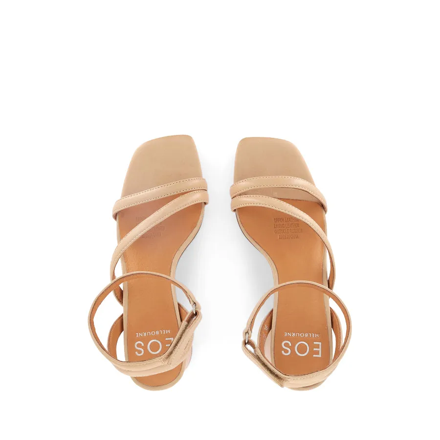 PETRICIA - NUDE LEATHER Flat Heel Easy To Clean