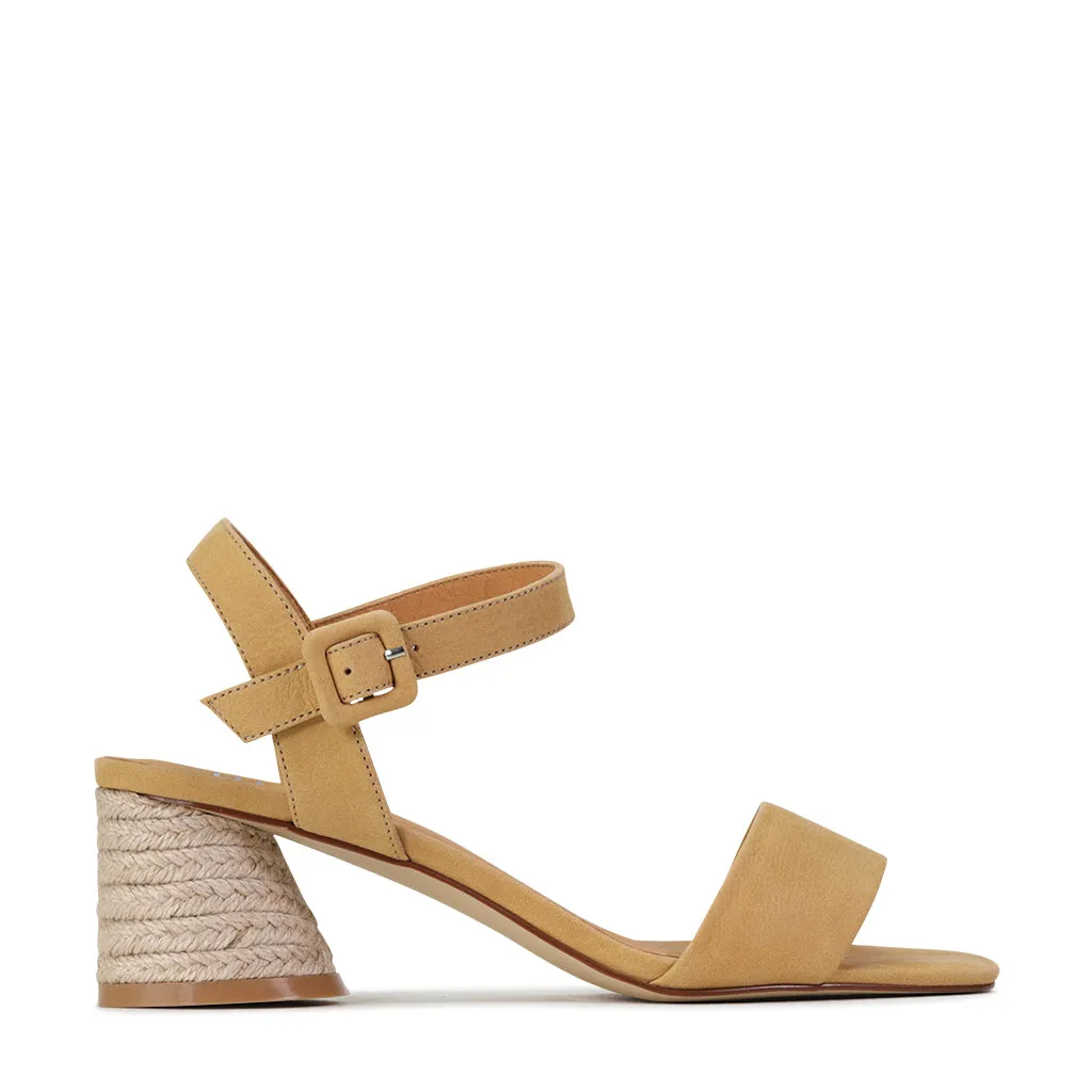 PETRON LOW HEEL SANDAL LEATHER bike ride