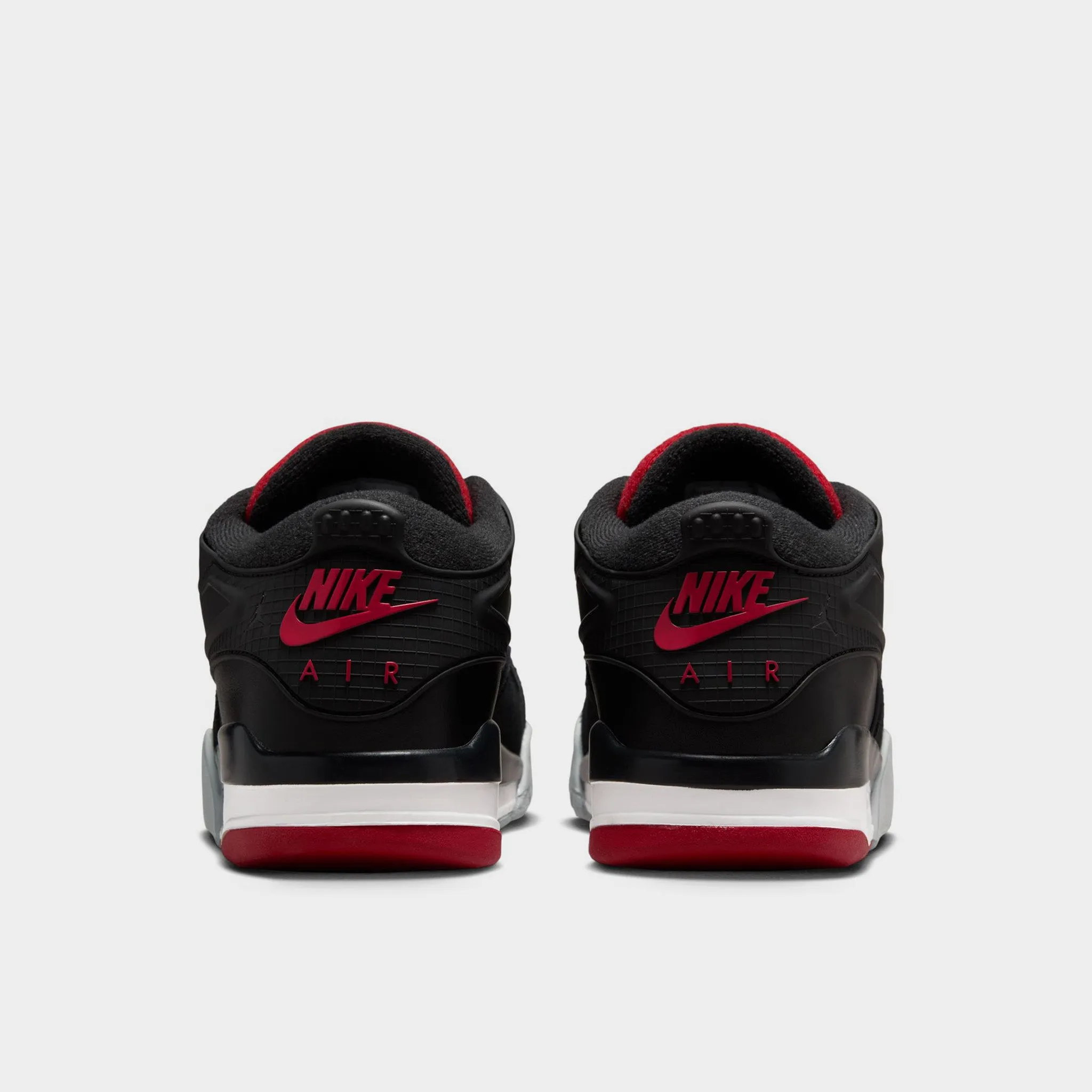Jordan 4 RM Black / Varsity Red - Wolf Grey Classy durability