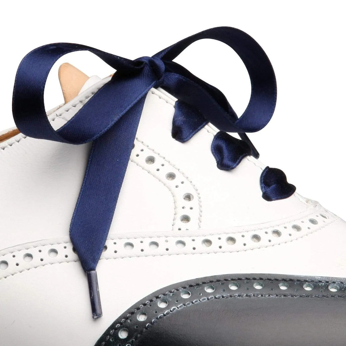 Elegant Look Tan Oxfords Jenny Navy & White