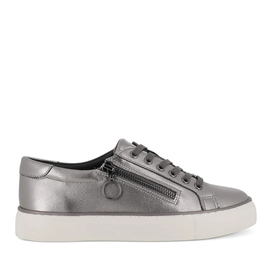 PAMELA XF - PEWTER LEATHER Minimalist Base