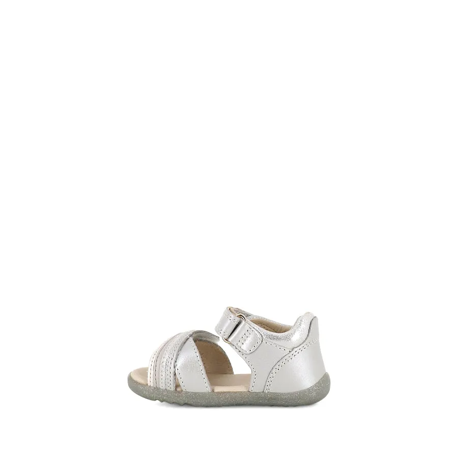 MAGIC STEP UP - SILVER LEATHER Urban Casual Single Strap