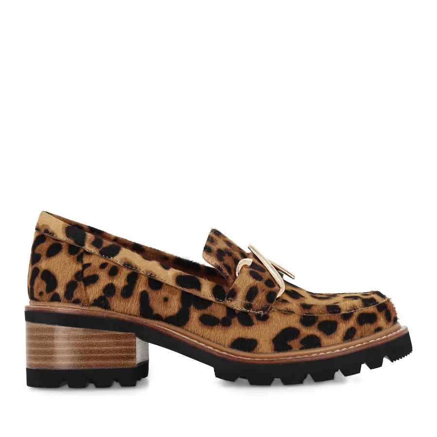 Horsebit Detail DYLAN - TAN LEOPARD