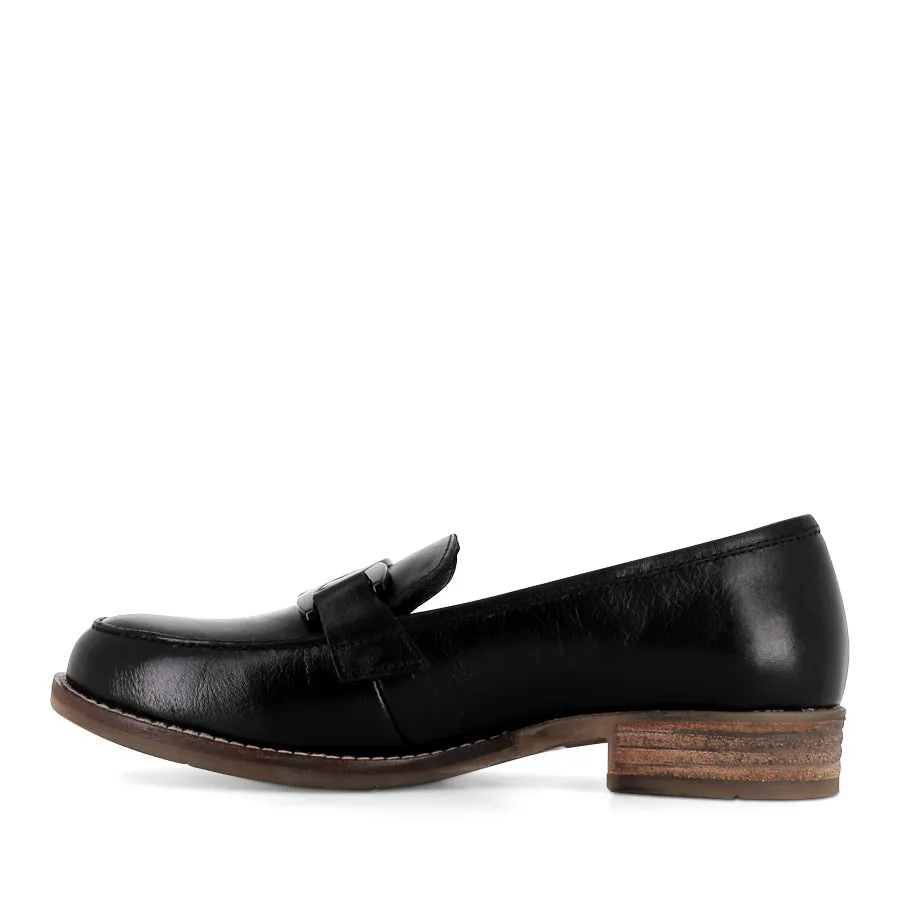 Street Firm CORINA - BLACK LEATHER