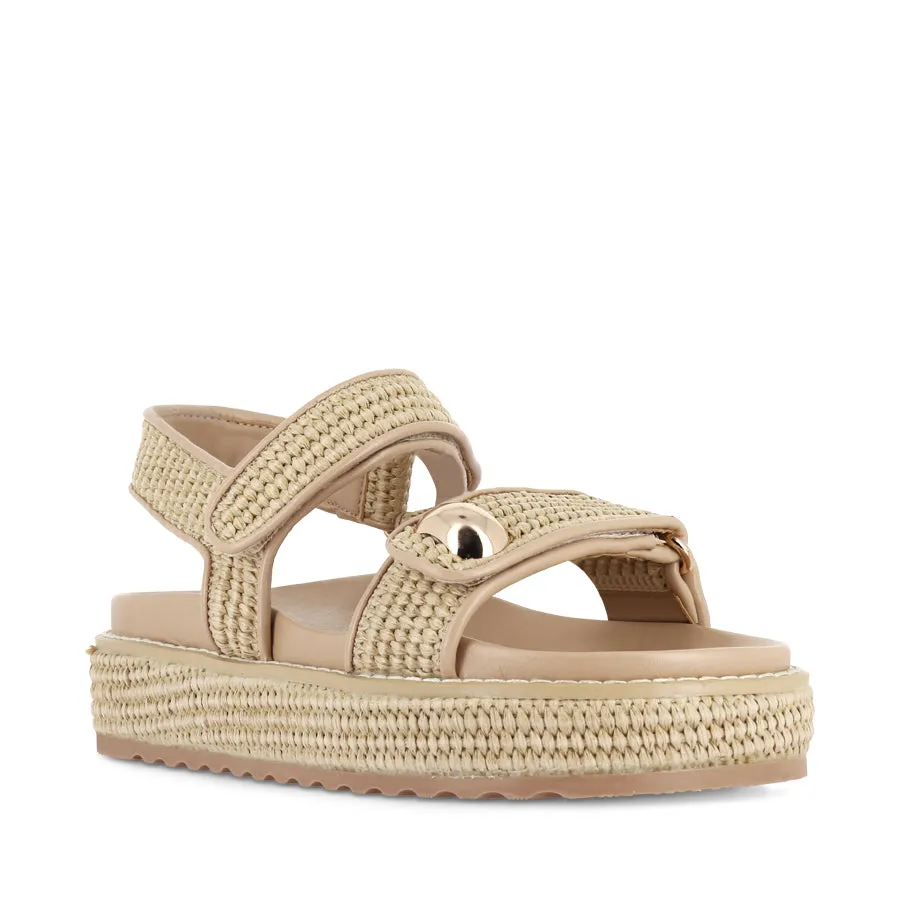 PORTER - NATURAL RAFFIA Style Match Fashionable Open-toe Sandals