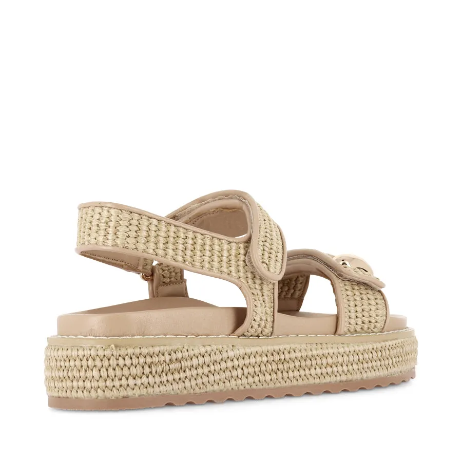 PORTER - NATURAL RAFFIA Minimalist Outfit Flexible Material