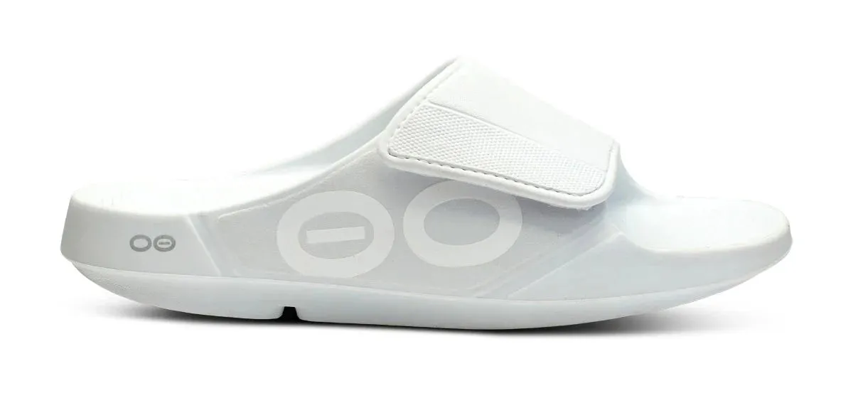 Soft Material Comfort Fit OOFOS OOAHH SPORT FLEX - WHITE