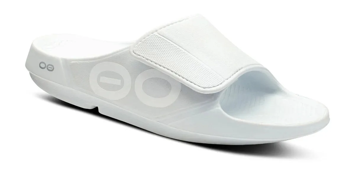 OOFOS OOAHH SPORT FLEX - WHITE Stone Grip Torsion control