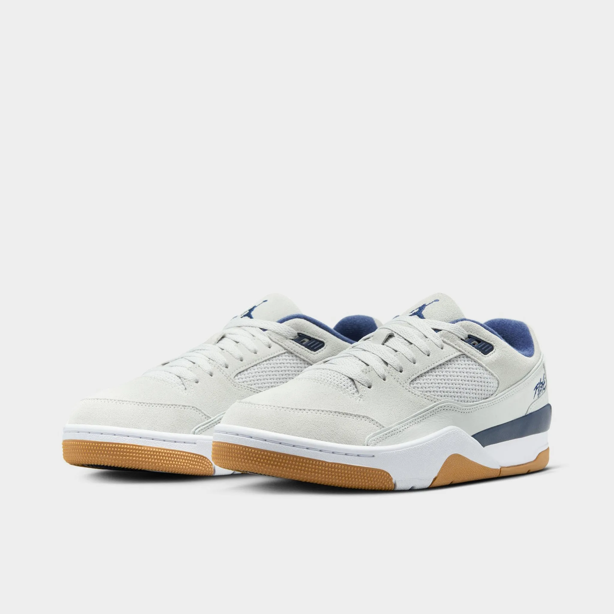 Urban Minimal Jordan Flight Court Neutral Grey / Midnight Navy - White