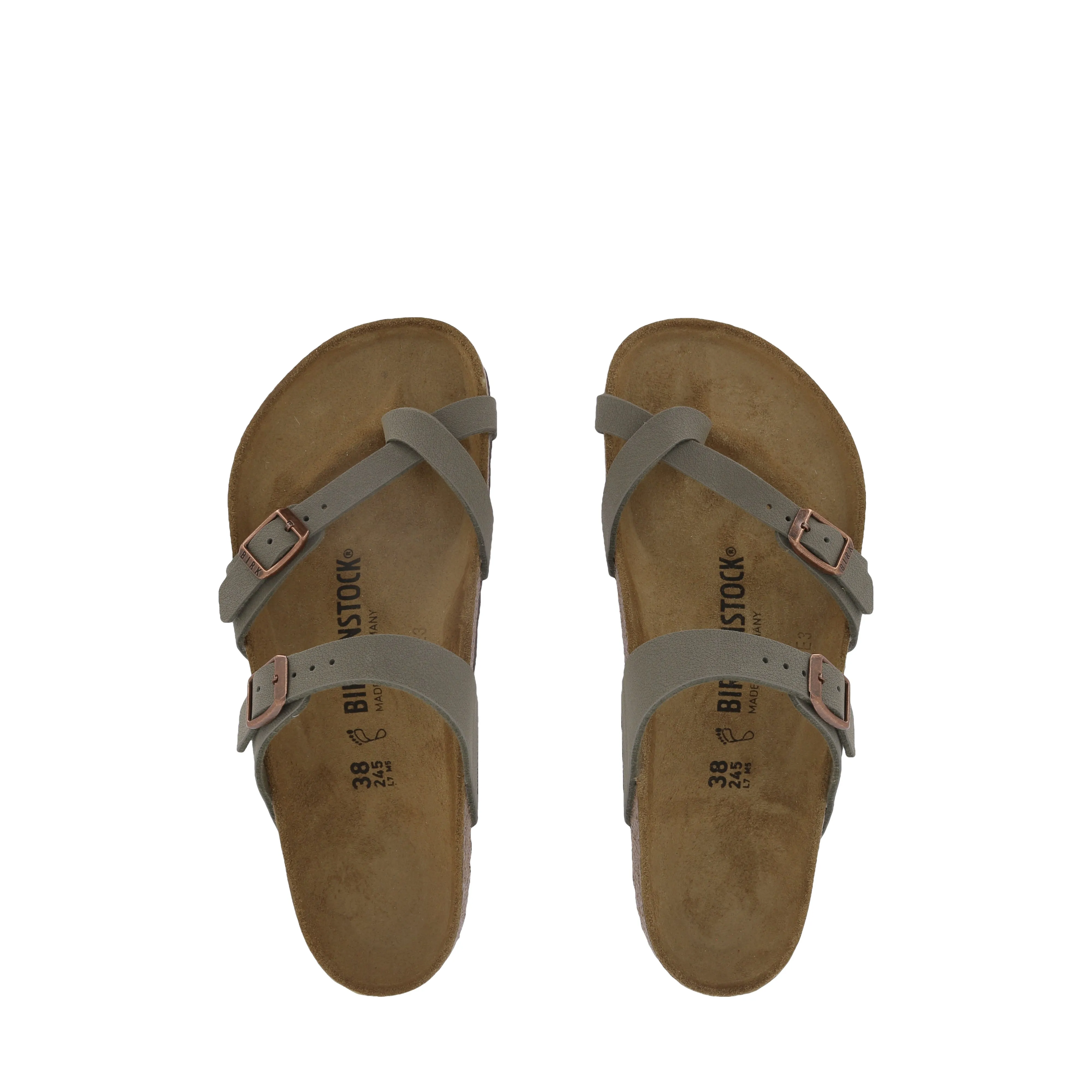 MAYARI BIRKIBUC - STONE platform sandals All-day outdoor comfort