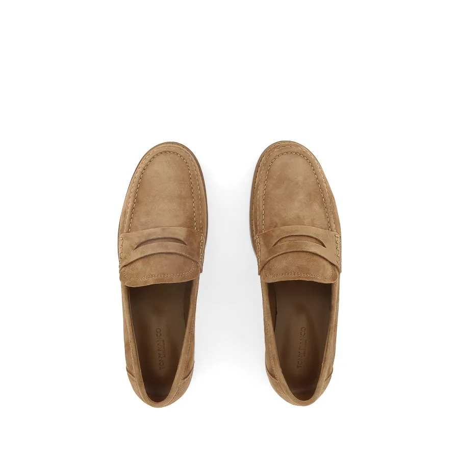 ZAC - TAUPE SUEDE Penny Loafers