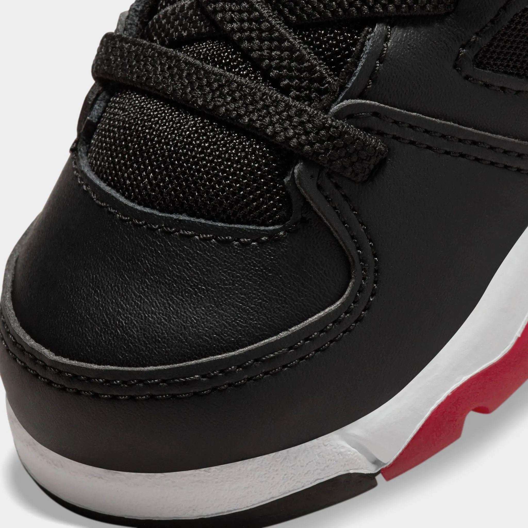 Jordan Flight Club '91 TD Black / White - University Red Stretchable Material Maximum arch