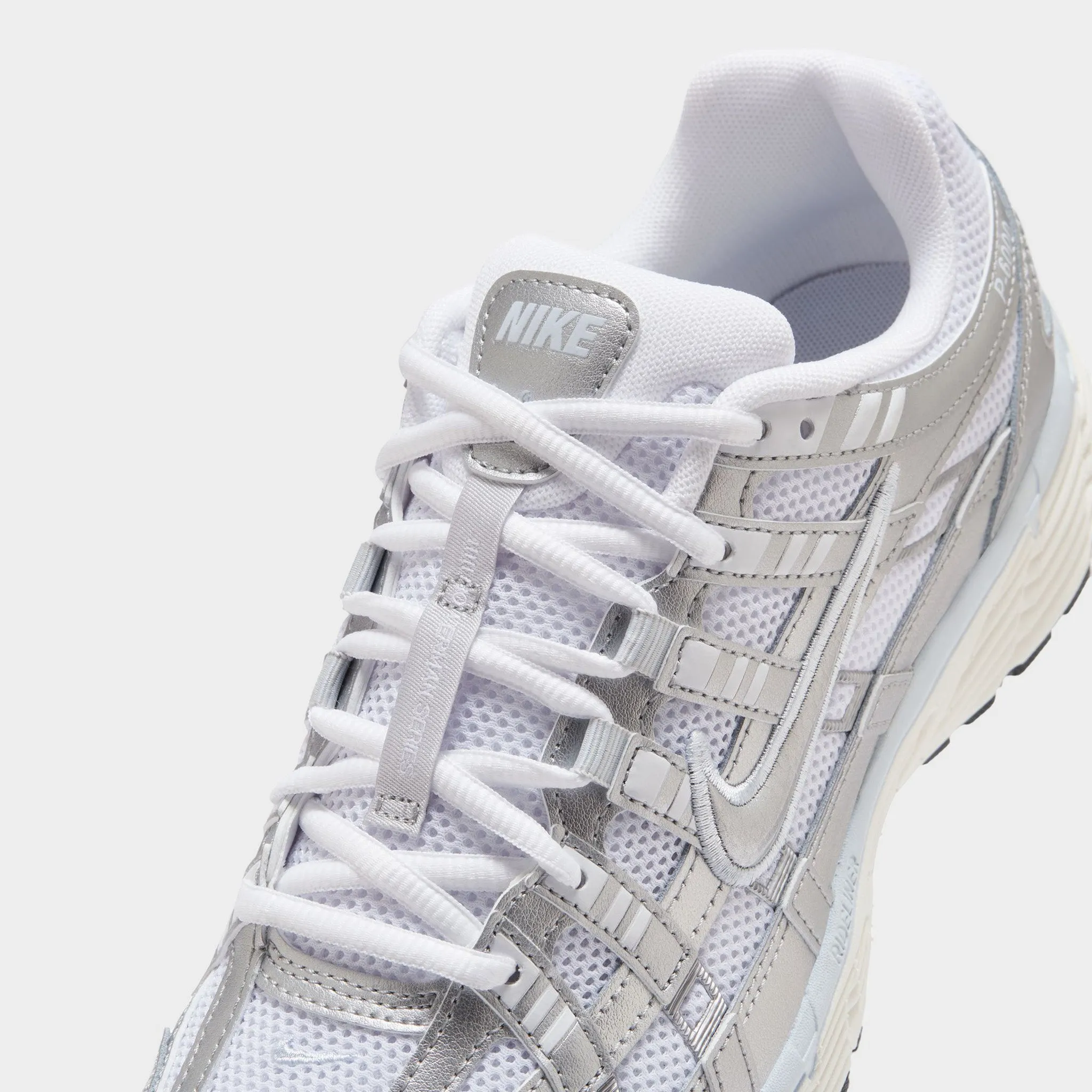 Nike Women's P-6000 White / Metallic Silver - Blue Tint Agile Step