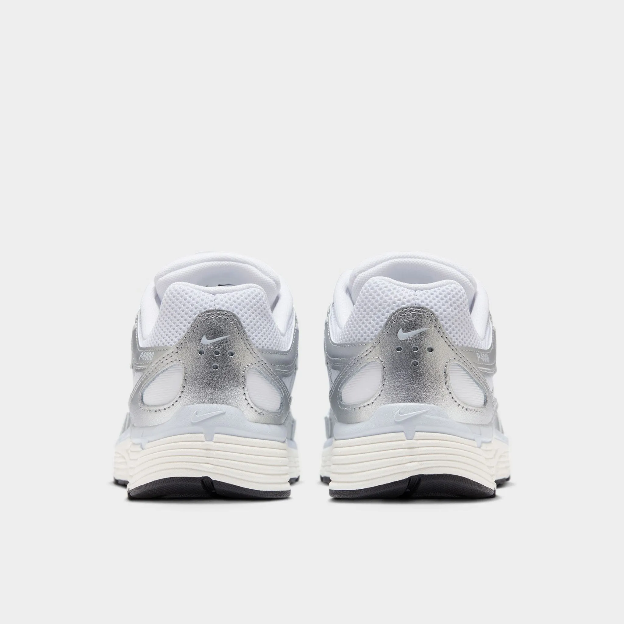 Odor Control Technology Nike Women's P-6000 White / Metallic Silver - Blue Tint