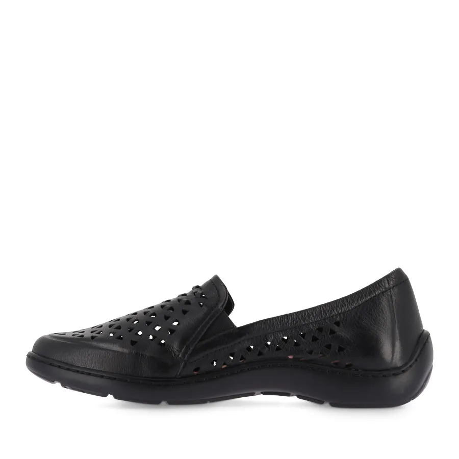 WAVADA XF - BLACK BLACK LEATHER Food Lane Walk Easy Wear