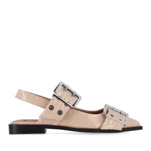 Ankle Strap LARRA - LATTE PATENT