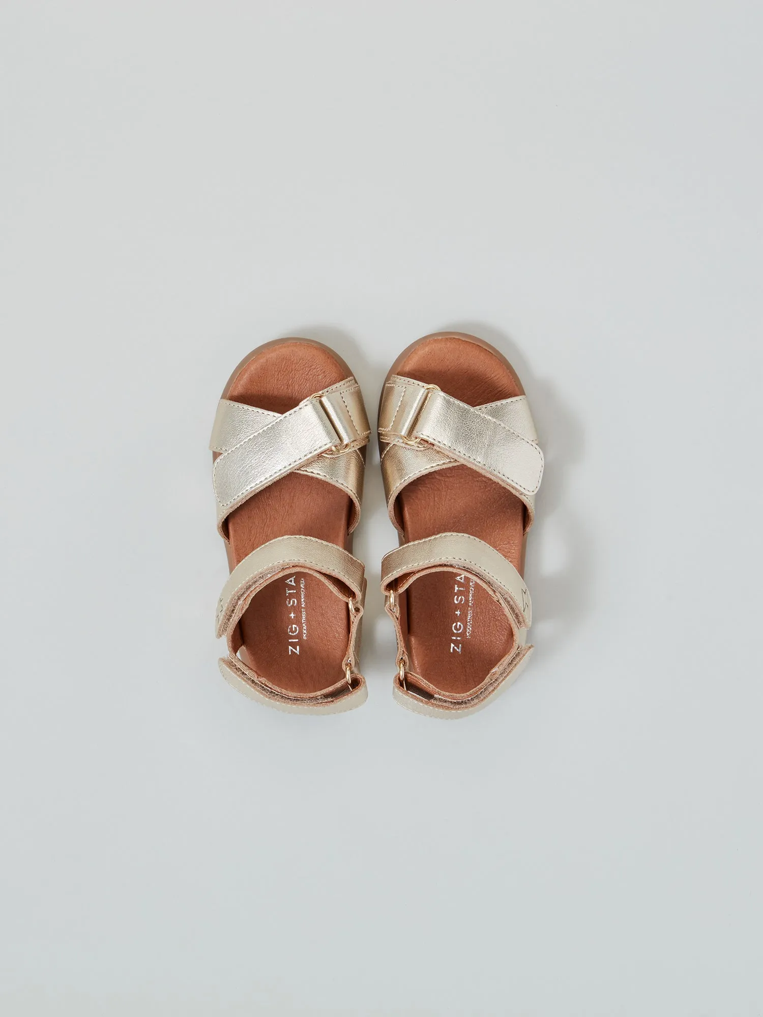 Rae Infant Cross-Strap Sandal Gold Dust Casual Travel Shoes
