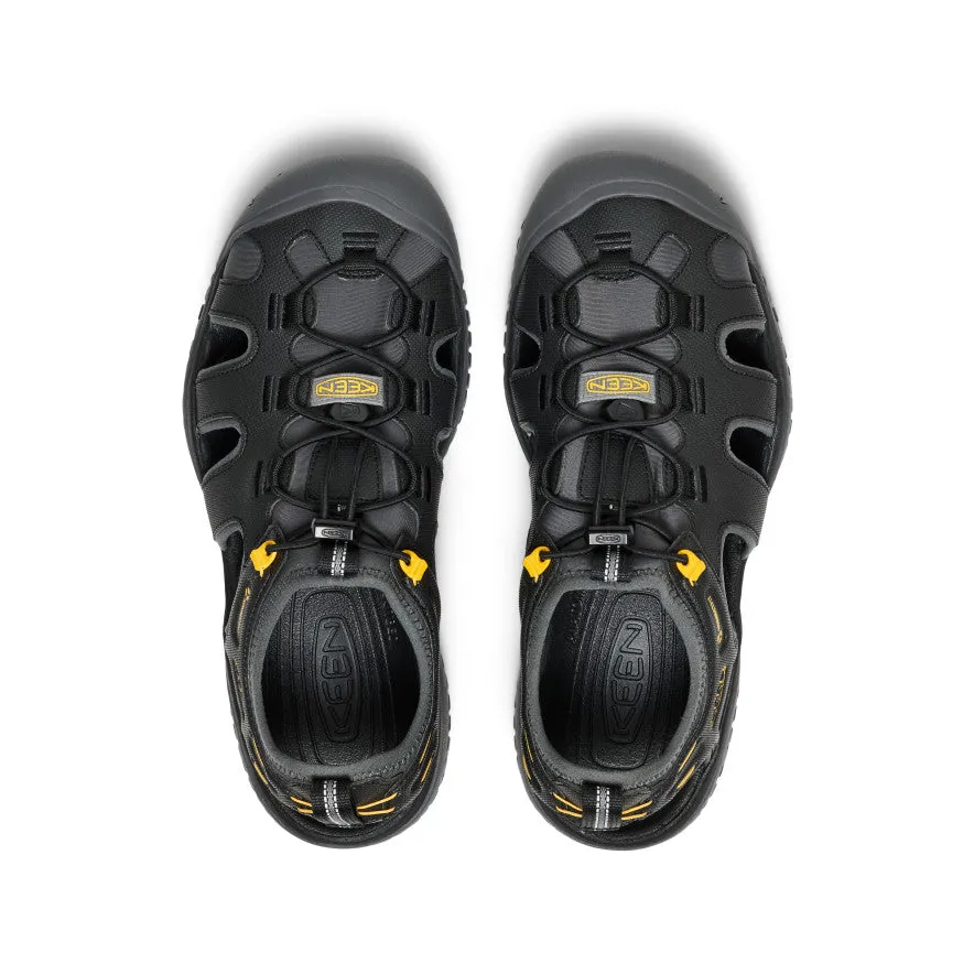 Men's SOLR Sandal  |  Black/Gold Streamlined ease