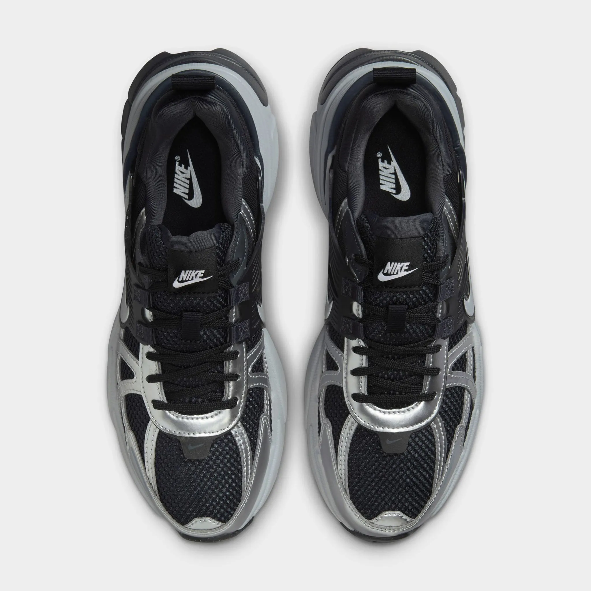 Nike Women's V2K Run Black / Metallic Silver - Anthracite Moisture Wicking Liner