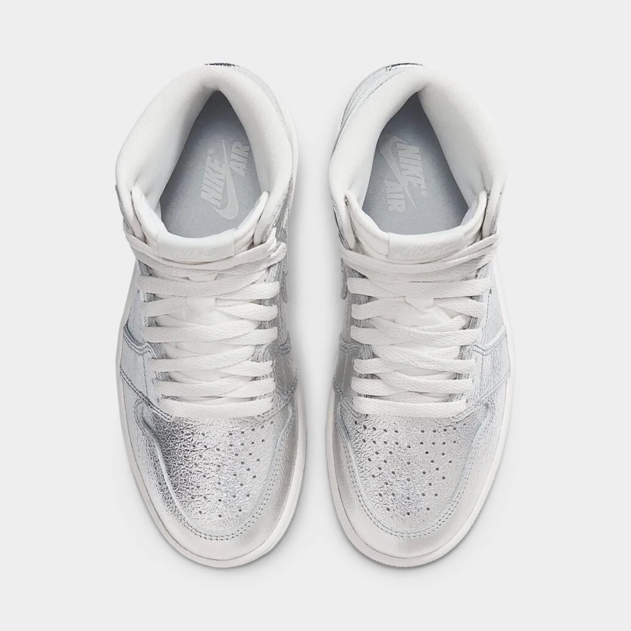 Fast Break Traction Jordan Women's 1 Retro Hi OG Metallic Silver