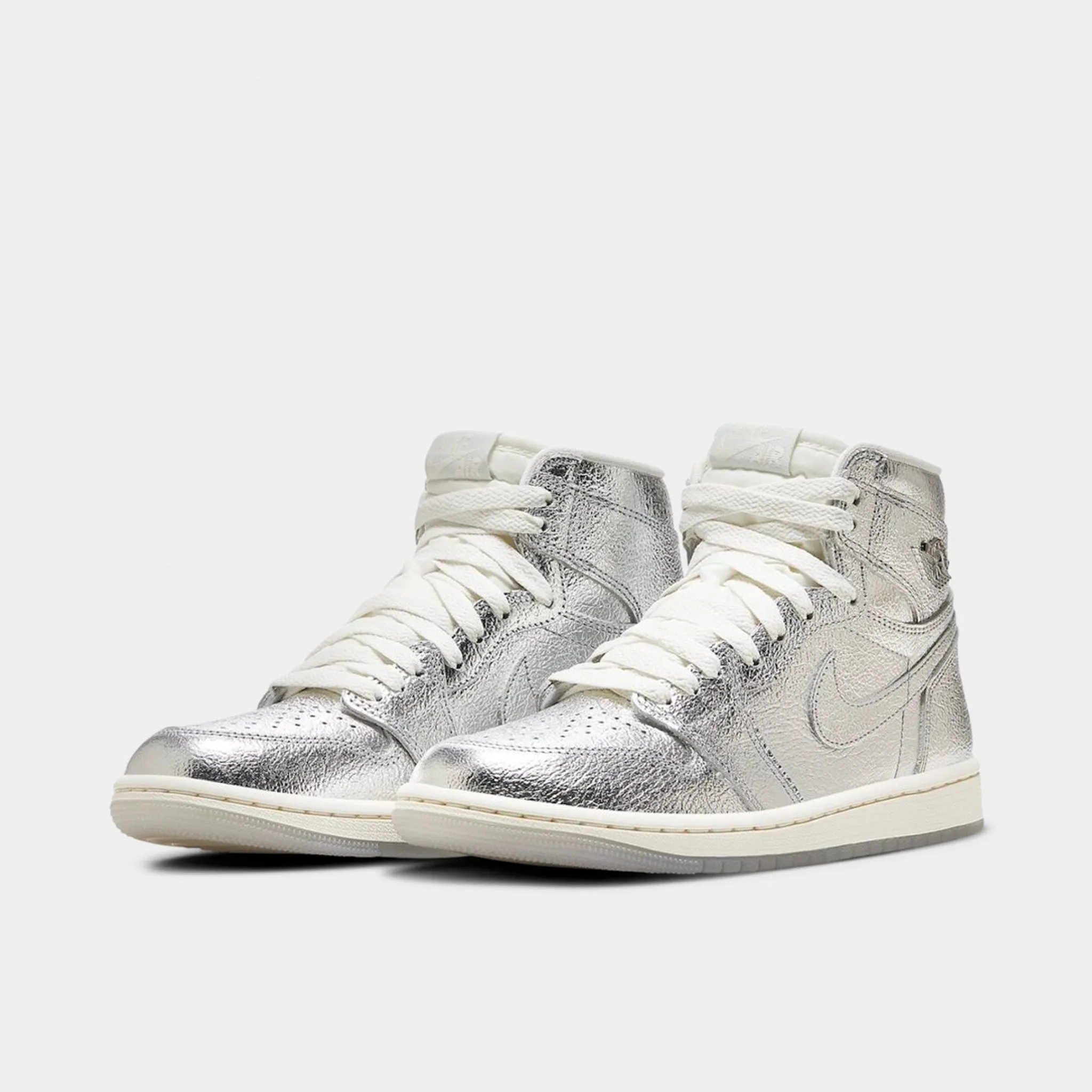SlipOn MultiDirectional Jordan Women's 1 Retro Hi OG Metallic Silver