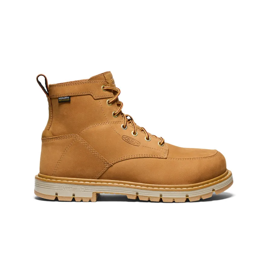Oxfords Printed Men's San Jose 6" Waterproof 90?? Heel Boot (Aluminum Toe)  |  Bistre/Gum