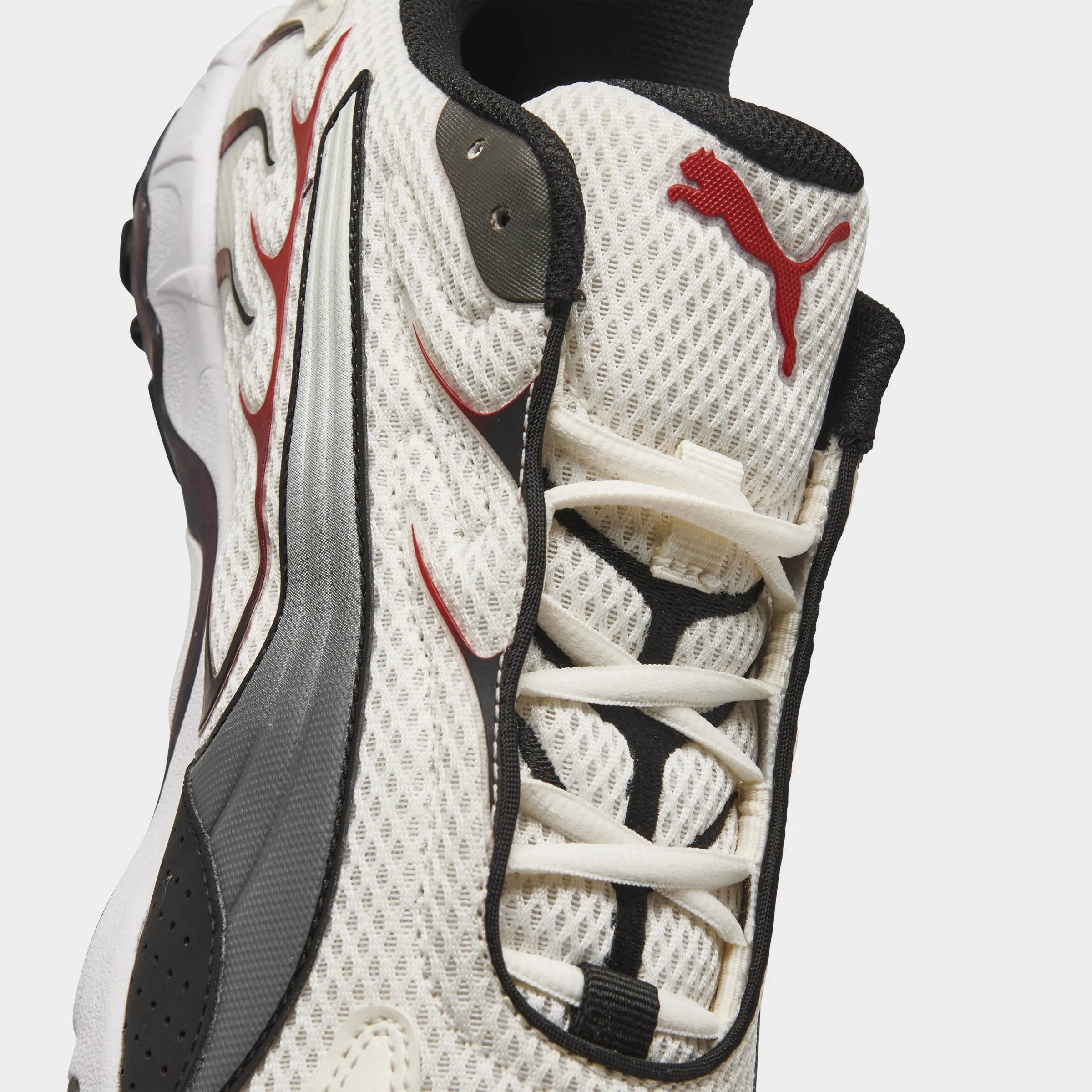 PUMA Inhale Warm White / For All Time Red Worn Daily