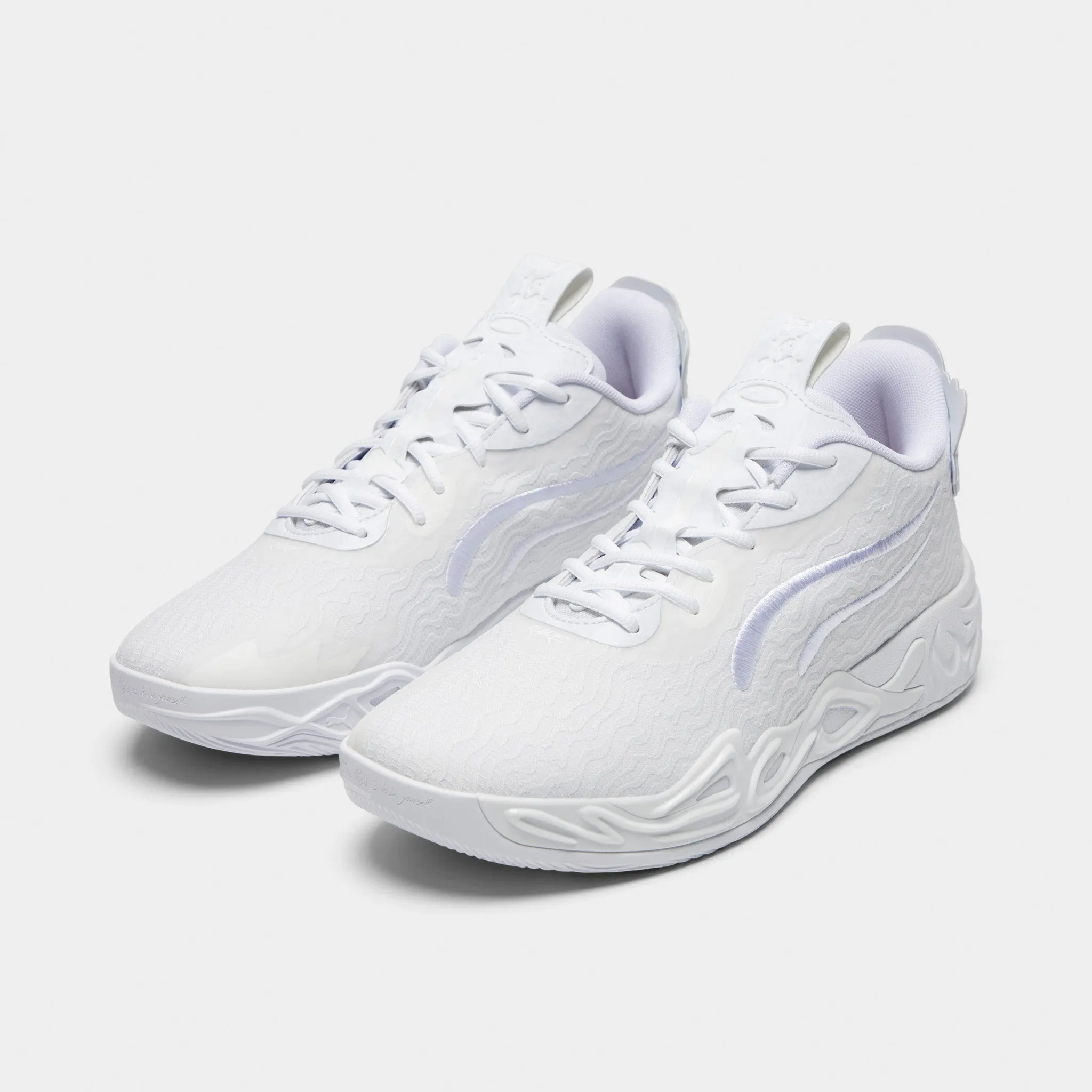 Cushion Core Multi Layer Upper Weave PUMA Melo 4  " Lo Ice" White / Sun Struck