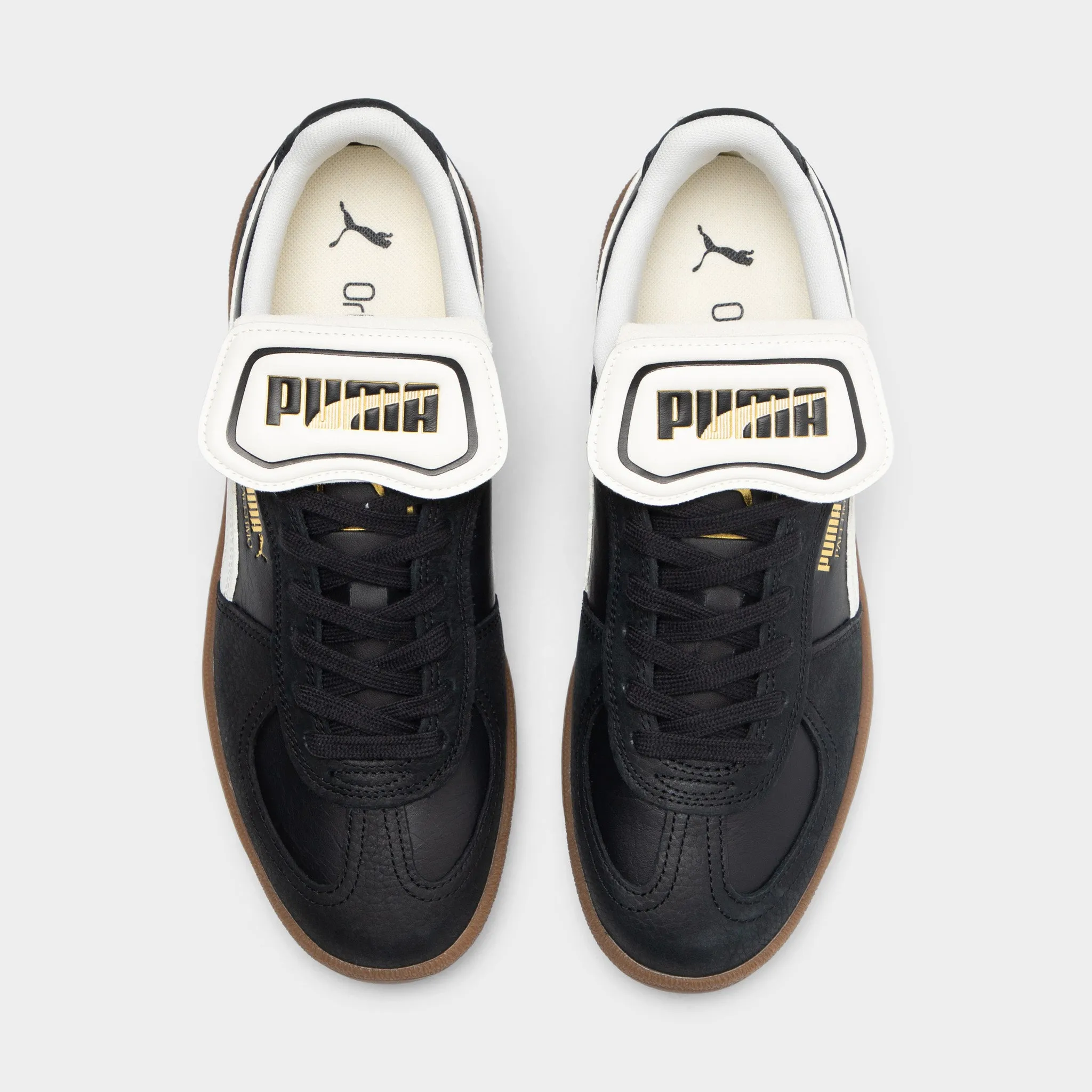 PUMA Palermo Premium Black / Warm White Contoured Footbed Support
