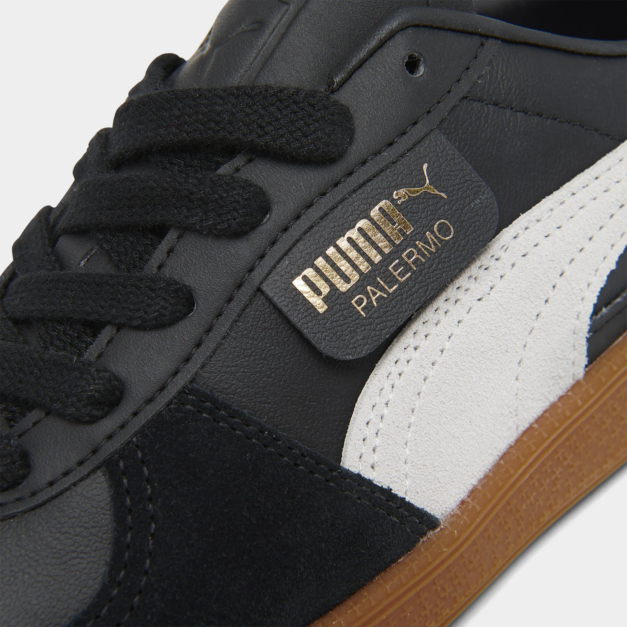 PUMA Women's Palermo Leather Black / Feather Gray - Gum Stable Ride Fashion Must-Have