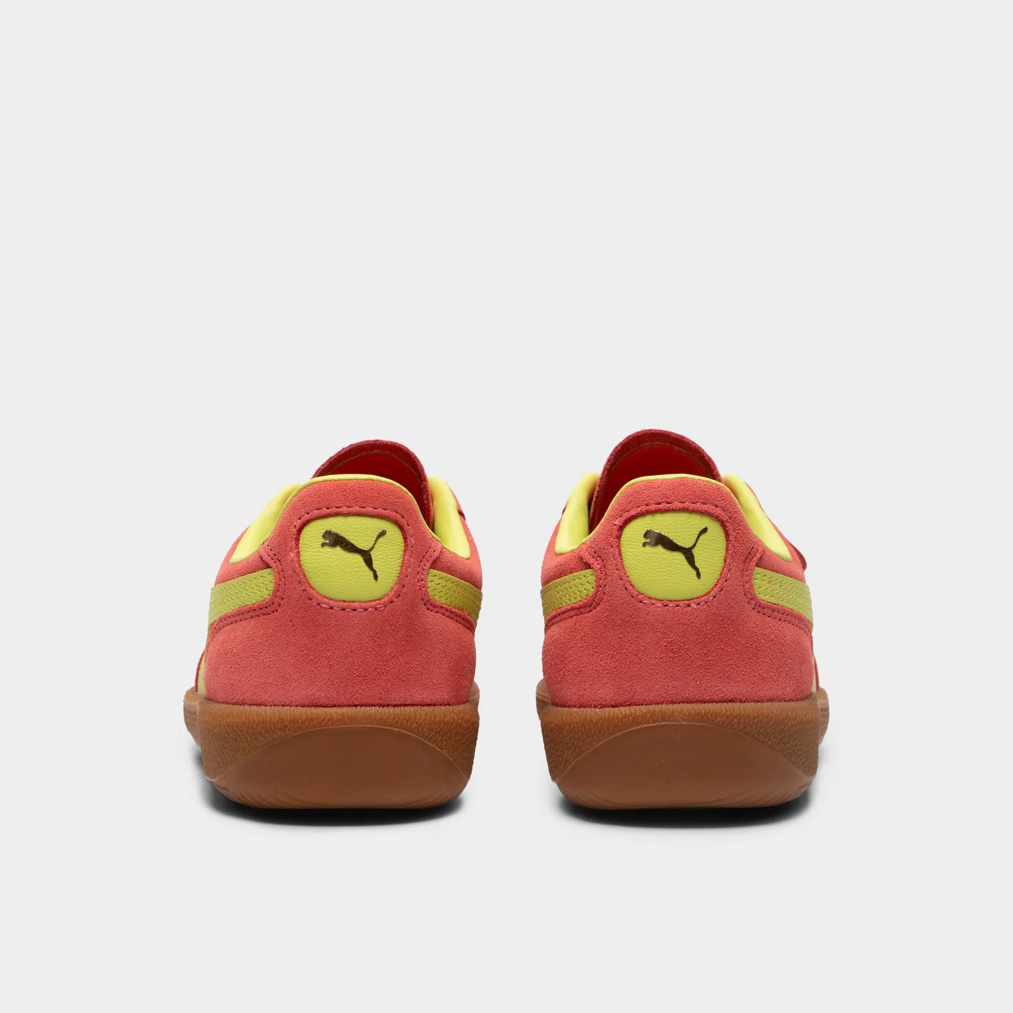 PUMA Women's Palermo Salmon / Lime Sheen - Gum Cushioned Sole Secure stability