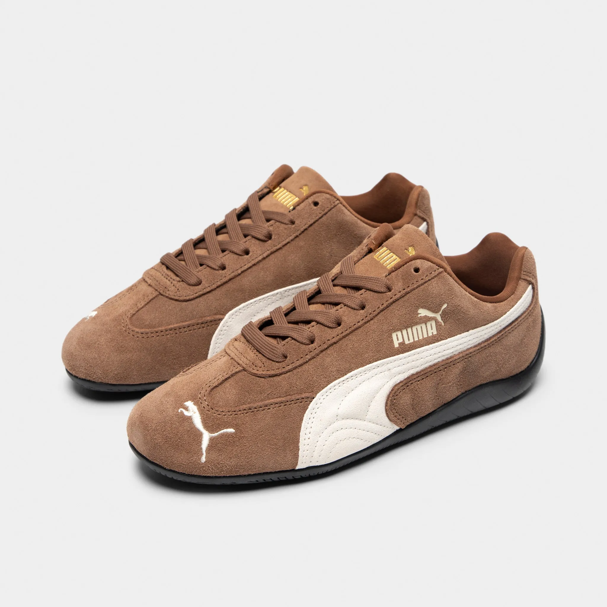 PUMA Women's Speedcat OG Haute Coffee / Frosted Ivory Foot Support