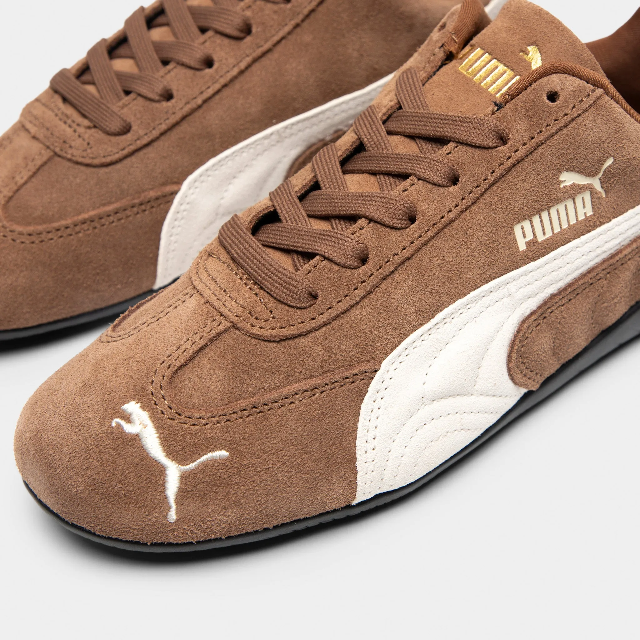 PUMA Women's Speedcat OG Haute Coffee / Frosted Ivory Active Choice Impact Resistant Midsole