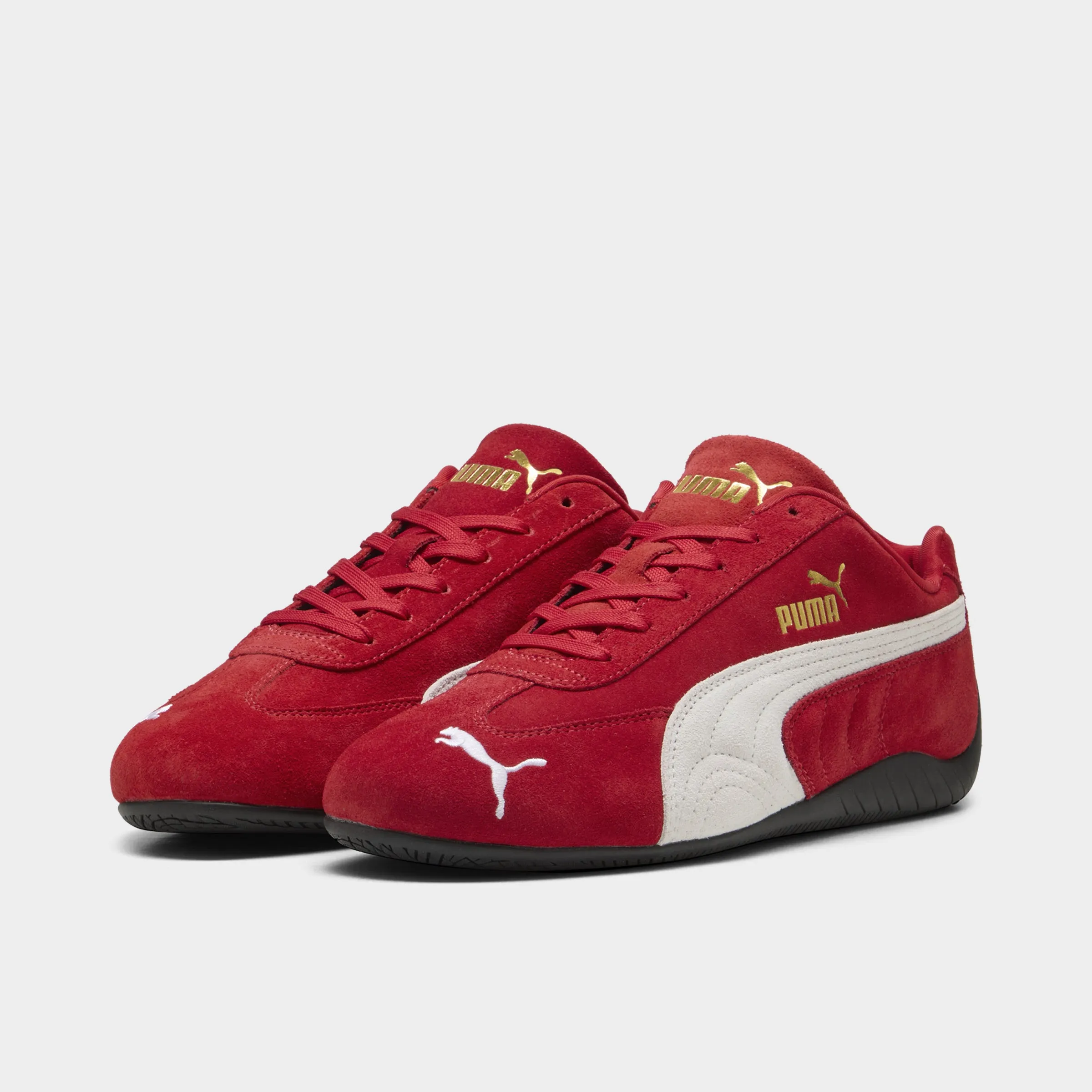 PUMA Women's Speedcat OG Red / White Comfortable Straps ComfortableInsole