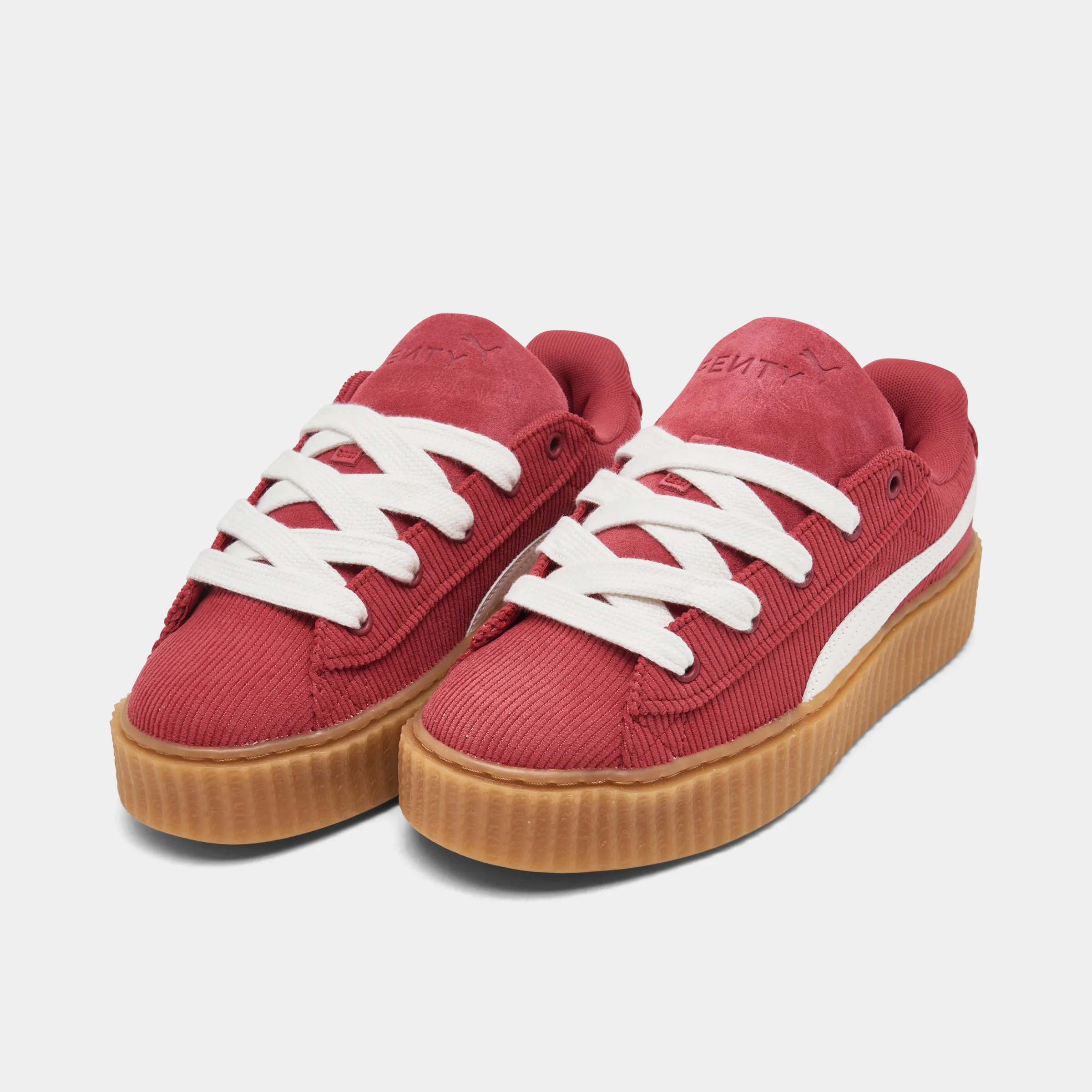 PUMA x FENTY Juniors' Creeper Phatty Corduroy Club Red / Warm White - Gum Secure look Sporty Design