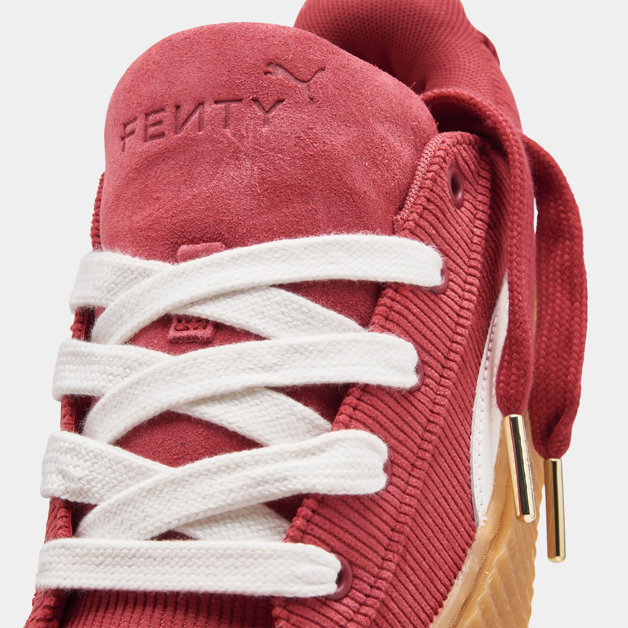PUMA x FENTY Juniors' Creeper Phatty Corduroy Club Red / Warm White - Gum TPU Stability Cage