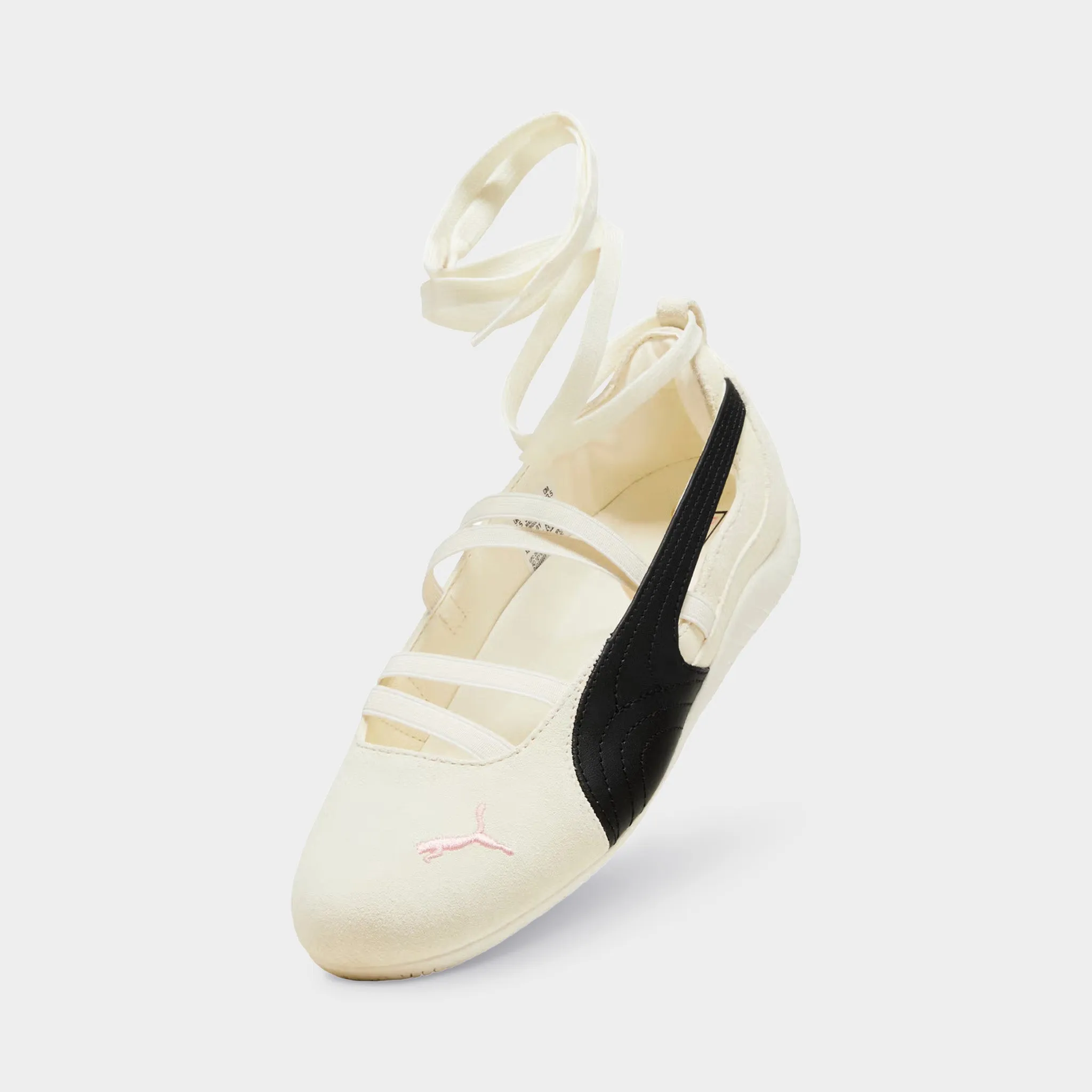 Puma x Ros?? Speedcat Ballet Warm White / Black - Frosty Pink Walking Cushioned Ankle Support