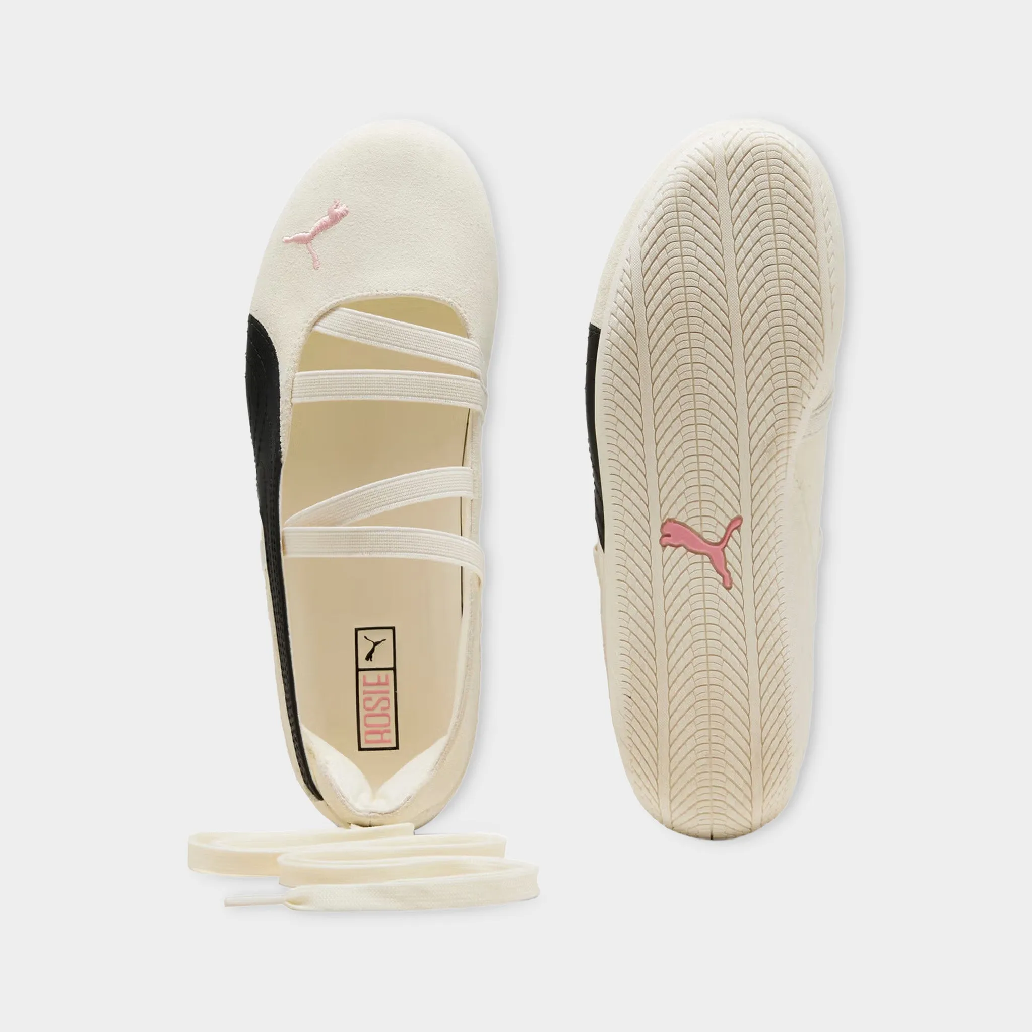 Core Routine EasyToMaintain Puma x Ros?? Speedcat Ballet Warm White / Black - Frosty Pink