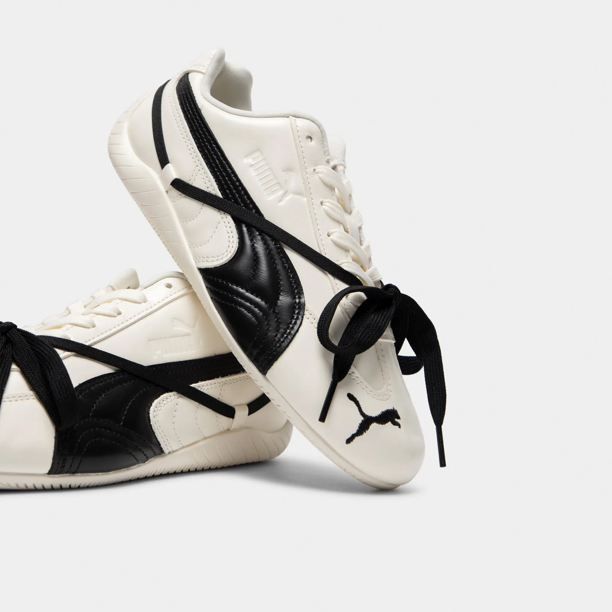 Puma x Ros?? Speedcat Leather Warm White / Black Athletic materials Mid Cut
