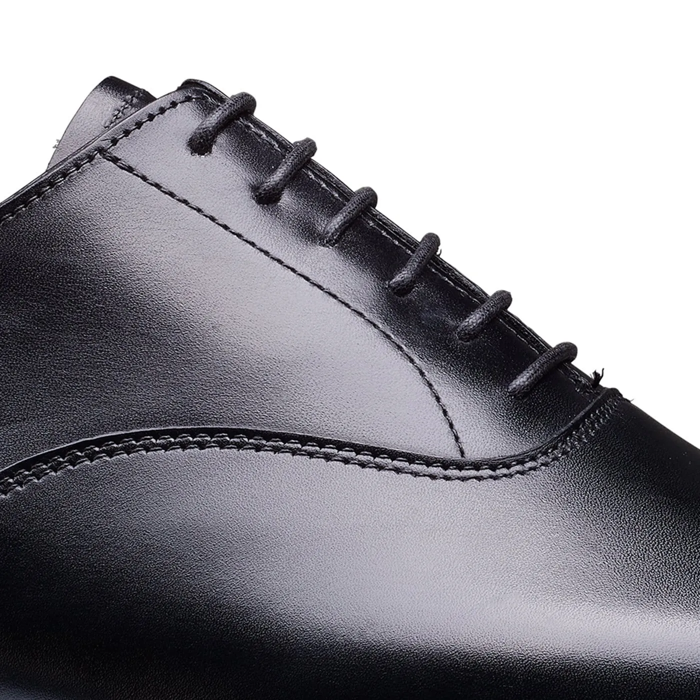 Lonsdale Black Calf Gala Oxfords Classic Elegance