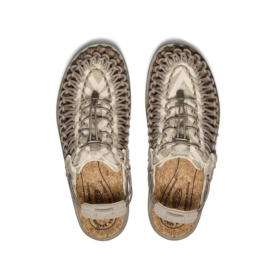 Shock-absorbent wear All Gender UNEEK II Convertible Canvas Sneaker  |  Brindle/Natural