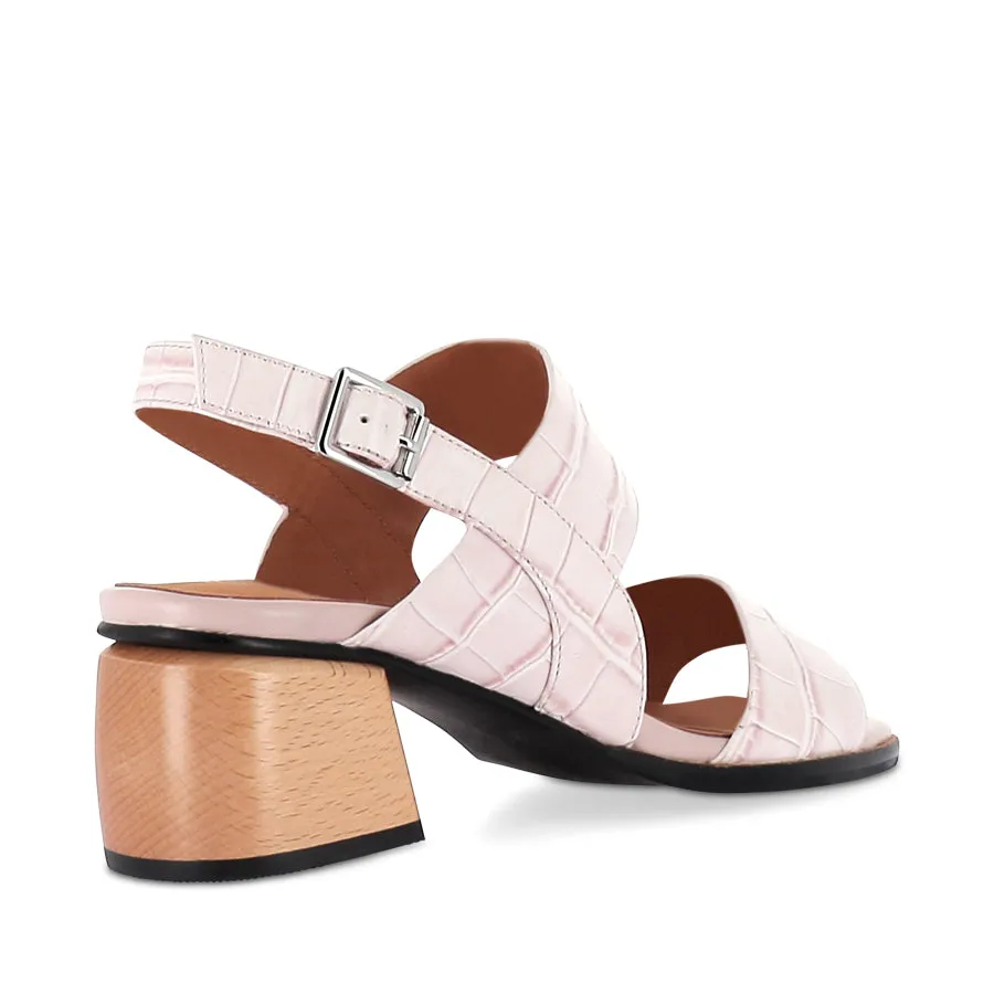 Port Step Race Step POZZIE - PINK CROC LEATHER